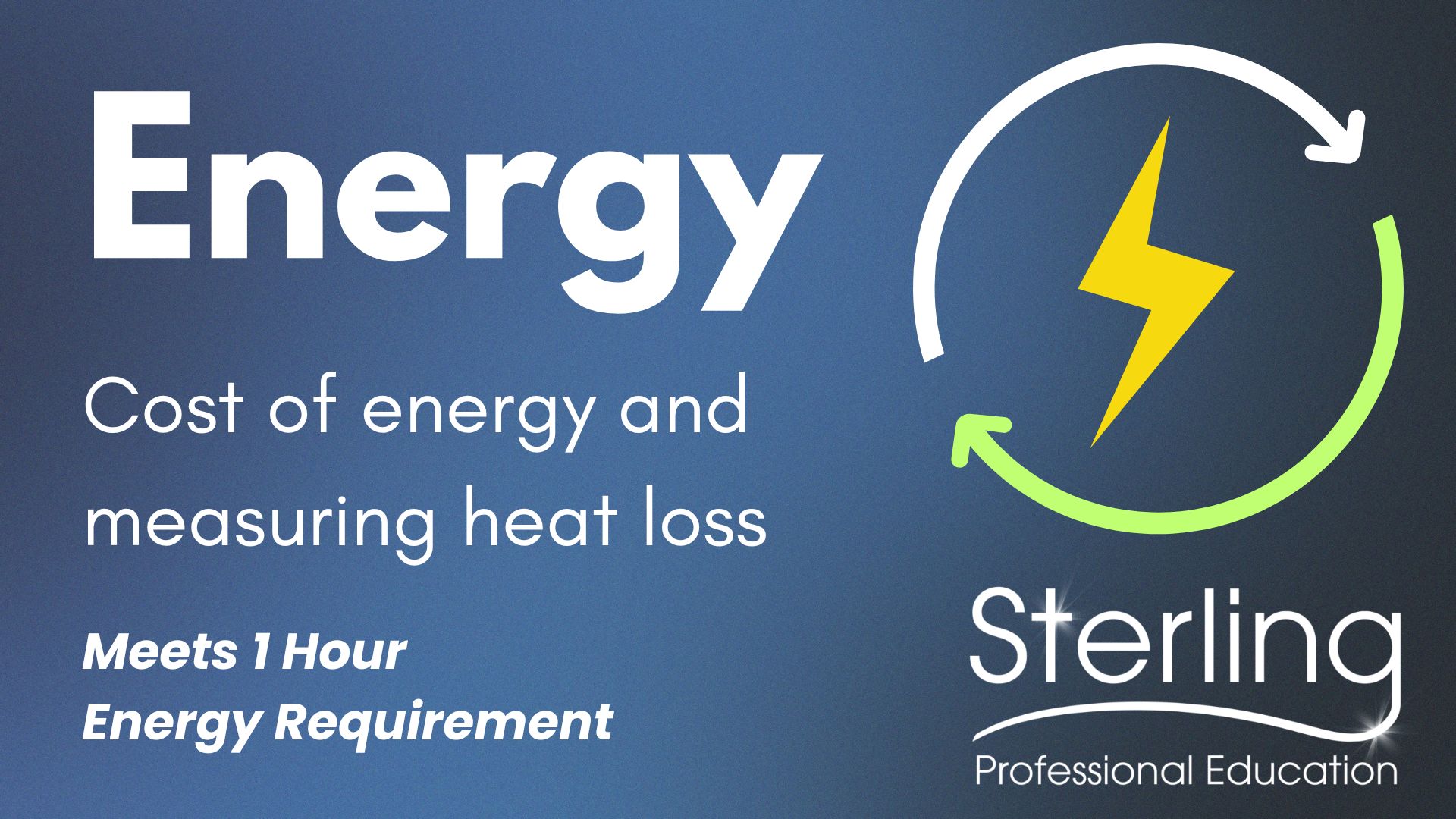 Energy - Cost of energy and measuring heat loss